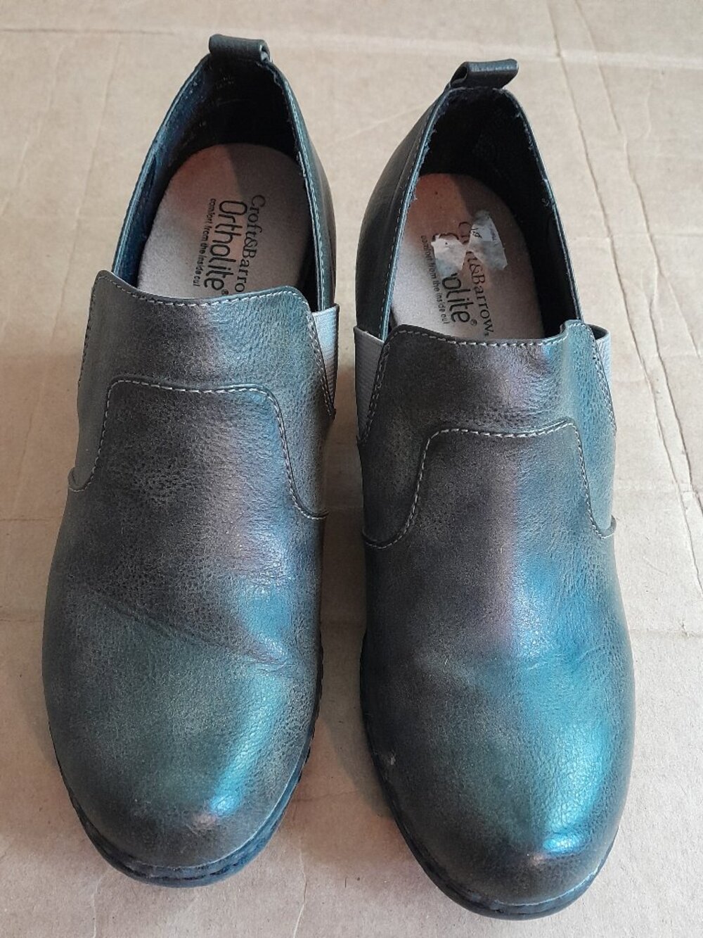 Croft & Barrow Maid Ankle Booties Gray Ortholite Shoes Size 7